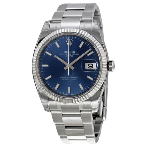 rolex oyster perpetual date blue bevel|rolex oyster perpetual date price.